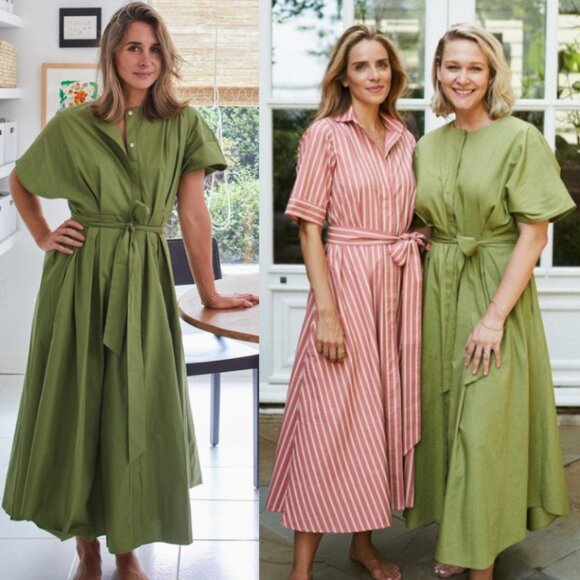 Parterre Barrette Dress in Fern size Small - Picture 3 of 13